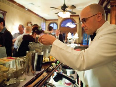 Mixologist Chris Hannah of Arnauds French 75