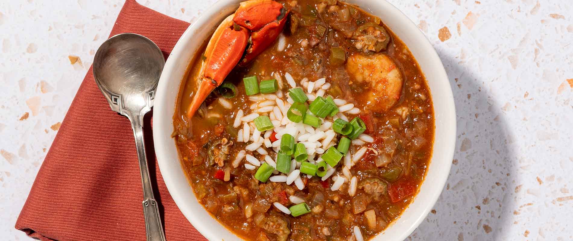 Shrimp & Crab Okra & Tomato Gumbo Recipe • Rouses Supermarkets